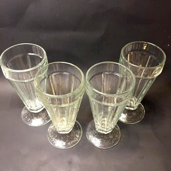 4 Soda Fountain Glasses STARBUCKS Summer 2003 Sundae Malted Frappuccino Parfait - Picture 2 of 6